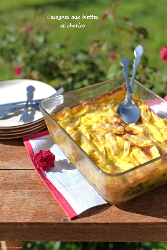 Lasagnes blettes chorizo